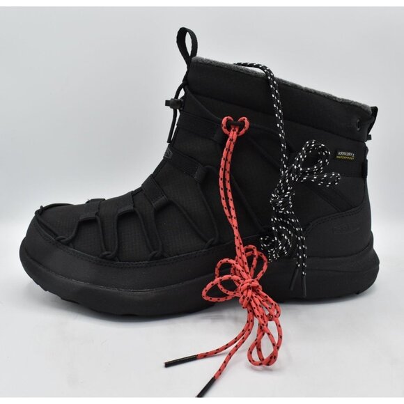 Keen Mens Size 11 Uneek SNK Chukka Triple Black Waterproof Boots Shoes - Picture 10 of 15